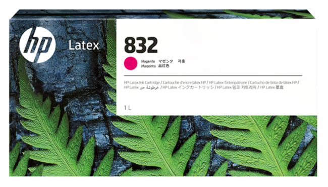 Cartucho de tinta magenta HP 832 de 1 litro para Latex 630, 630 W, 700, 700 W - 4UV77A