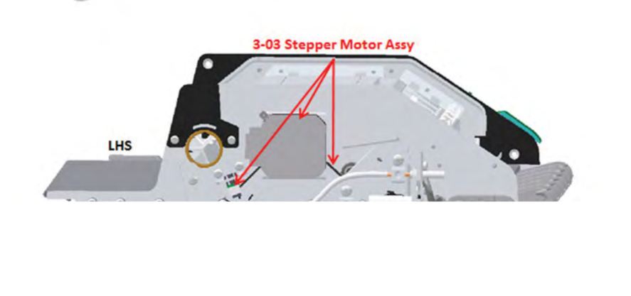 Conjunto de motor paso a paso (con sensor taco) - Para las series HP DesignJet T2500 y T2530 (CR359-67016)