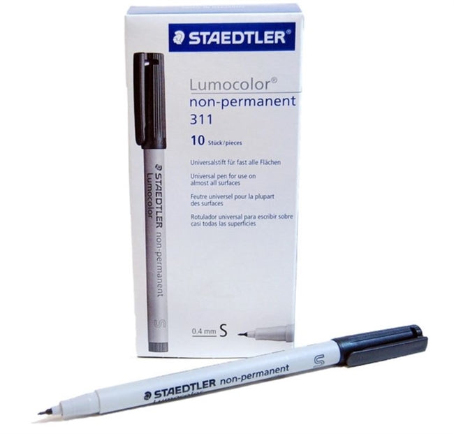 Bolígrafo con punta de fibra GRAPHTEC, negro, paquete de 10 para PHP31-FIBER