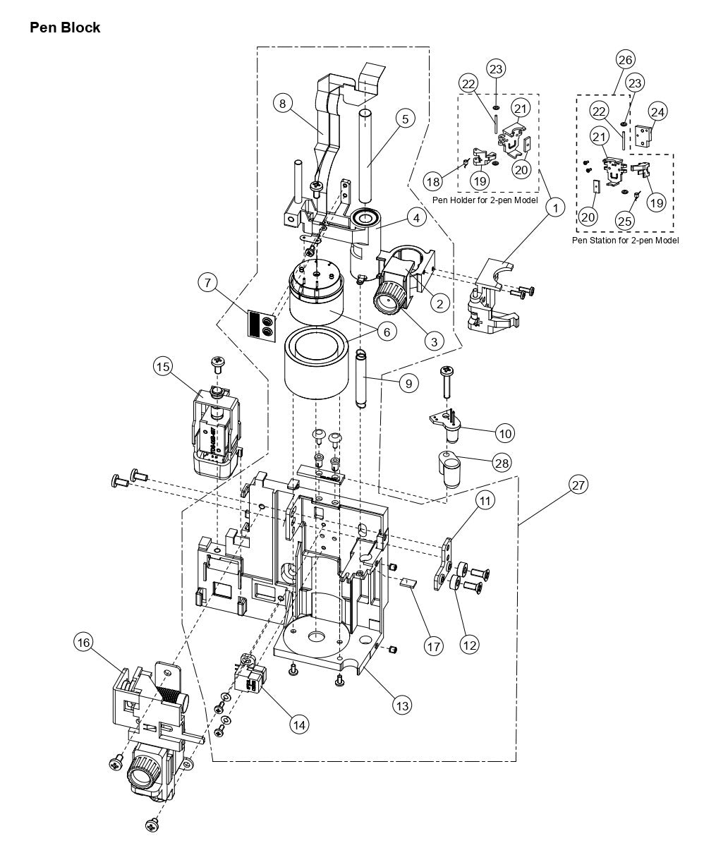 Base LED para Graphtec FC8600 (621263512)