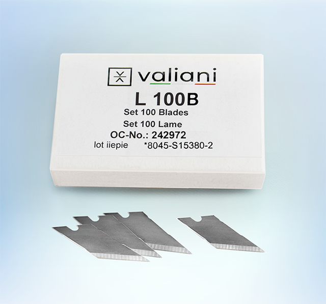 Cuchillas tangenciales de 80º para herramienta Optima V250 gris - 100 unidades (L100B)