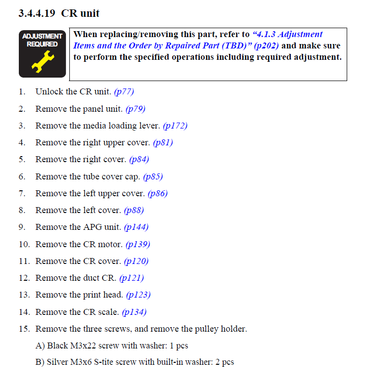 EPSON SureColor S60600 S60670 S80600 S80670 CONJUNTO DE CARRO - 1725002