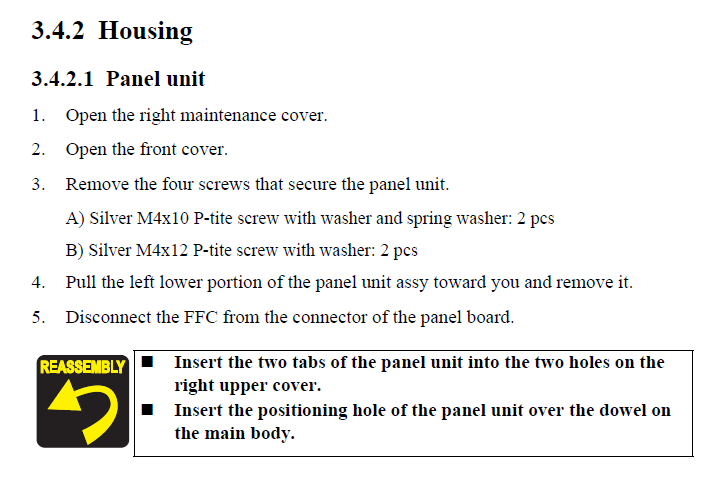 Conjunto de panel EPSON SC-S40600/S60600/S80600 S40670/S60670/S80670 F9300/B9000/F9370/B9070 - 1717396