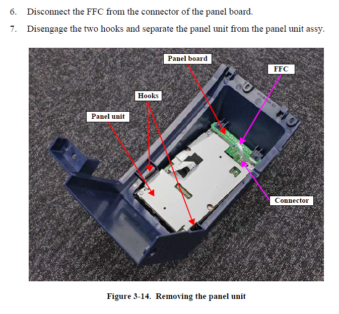 Conjunto de panel EPSON SC-S40600/S60600/S80600 S40670/S60670/S80670 F9300/B9000/F9370/B9070 - 1717396