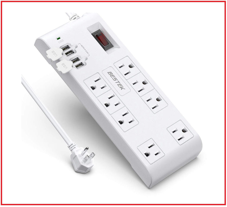8 OUTLET POWER STRIP WITH USB SURGE PROTECTOR www.wideimagesolutions.com 39.99