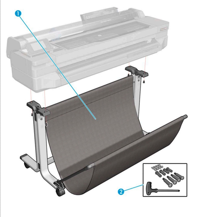 HP 36" Stand Assy
CQ890-67053 (part number 2) www.wideimagesolutions.com Parts and Inks 404.20
