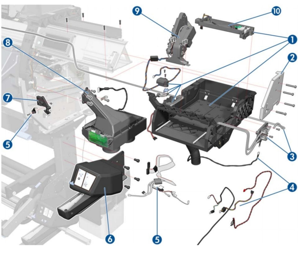 HP CM765-67001 SVS Door Sensor Assembly with Screws www.wideimagesolutions.com Parts and Inks 66.99