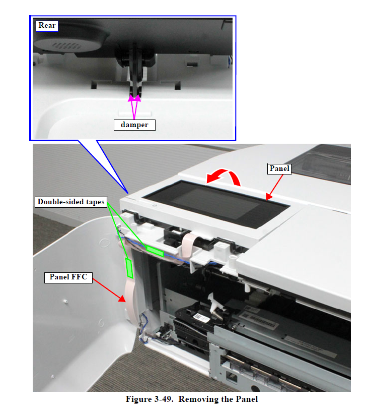 EPSON SureColor T2100 T3100 T5100 T3100N T5100N T5100M T3170 T5170 Unidad de panel (con panel FFC) - 1759326