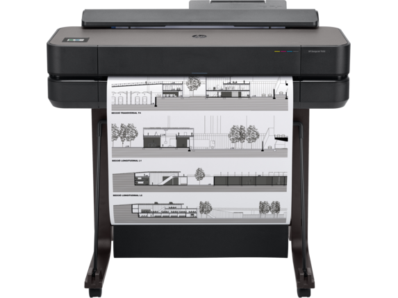 Impresora plotter inalámbrica de gran formato HP DesignJet T650 de 24" con impresión en un solo clic (5HB08A)