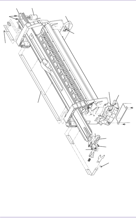 Motor del eje de escaneo - Para impresoras HP DesignJet 1050C y 1055CM (C6072-60148)