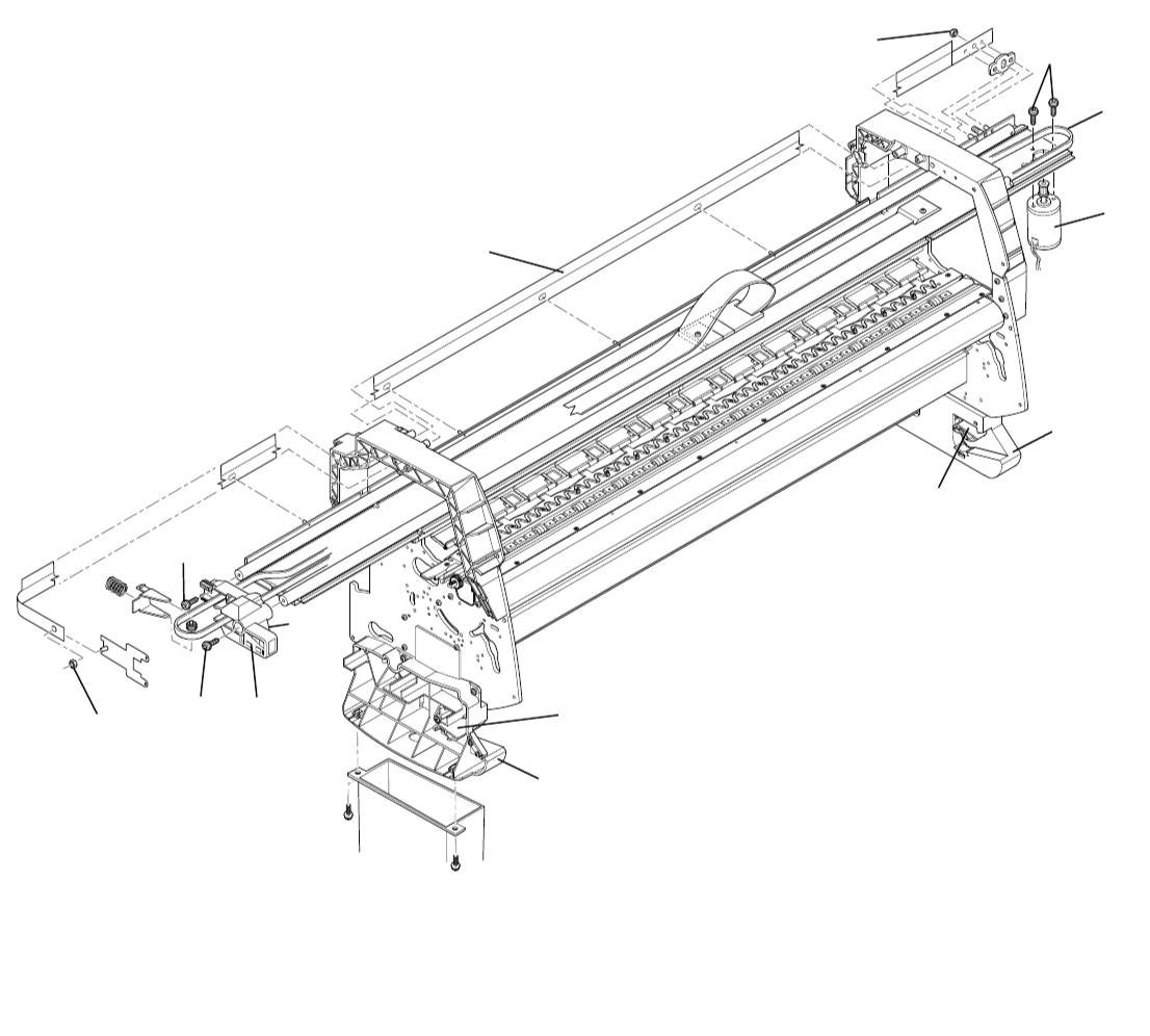 Conjunto tensor de correa para impresoras HP DesignJet 1050C y 1050CM - Nuevo (C6072-60149)
