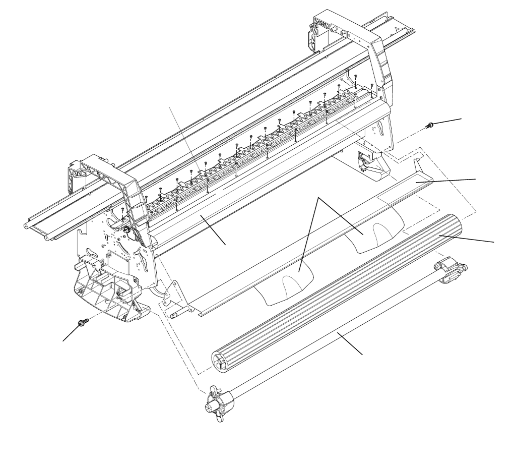 Husillo para impresoras HP DesignJet 1050C y 1055CM - Nuevo (C6072-60153)