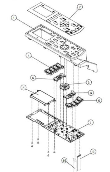 Tecla superior derecha 86 para GRAPHTEC FC8600-60 (621632030)