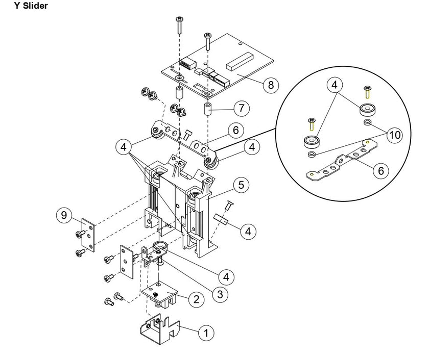 Soporte del sensor Y B para Graphtec FC8000 (621173150)