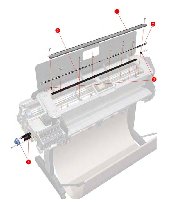 Kit de espuma con sangrado completo para las impresoras HP Designjet T620, T790, T1100, T610, Z2600, Z3100 y Z3200 de 24 pulgadas (Q5669-60701)