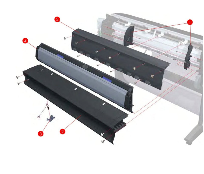 Conjunto de limpieza para las series HP DesignJet Z3100, Z3200, Z2100, T1100, T1120, T610 y T770 de 44 pulgadas (Q6687-67801)