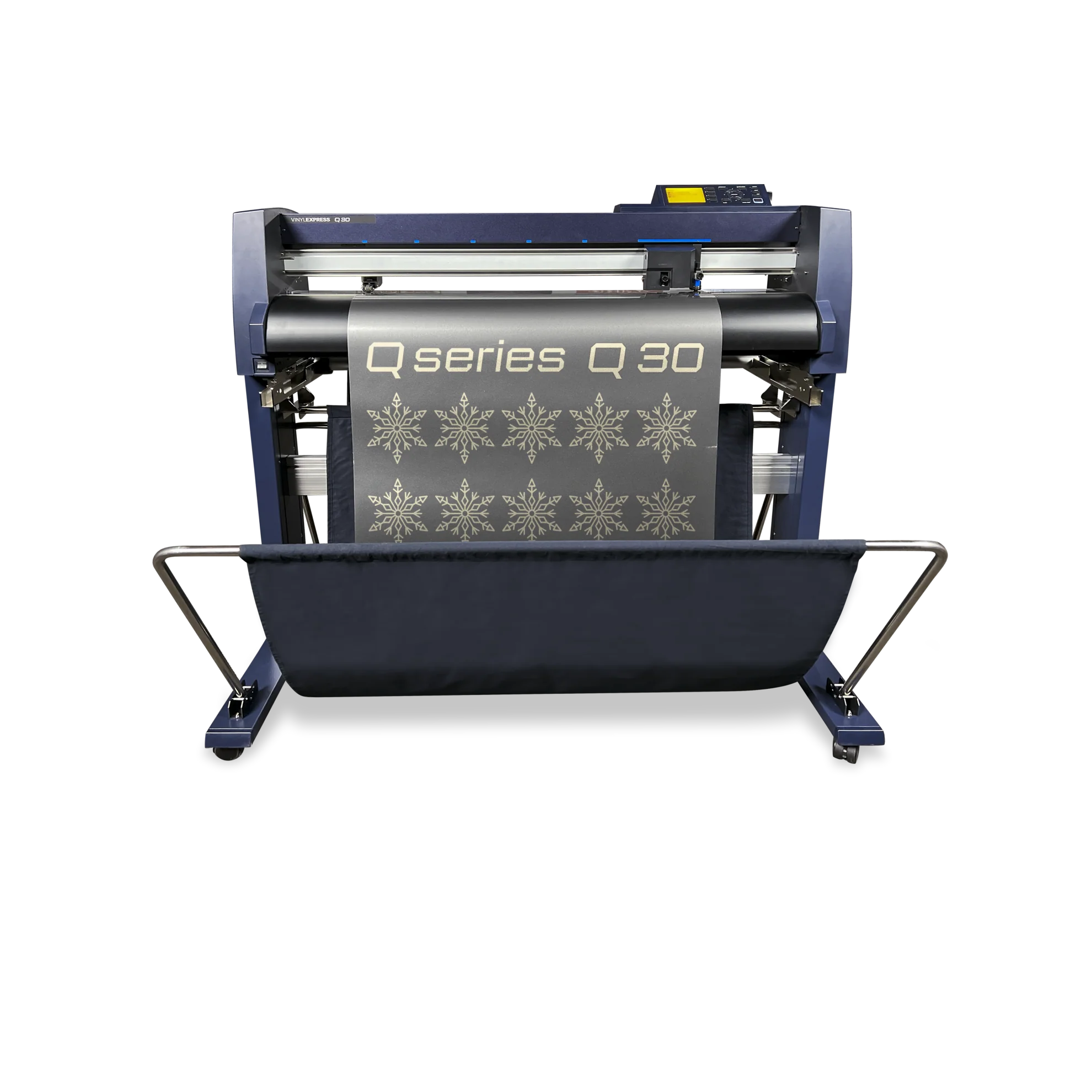 Cortadora de vinilo Vinyl Express Serie Q Gen 3 de 30", soporte y cesta para materiales