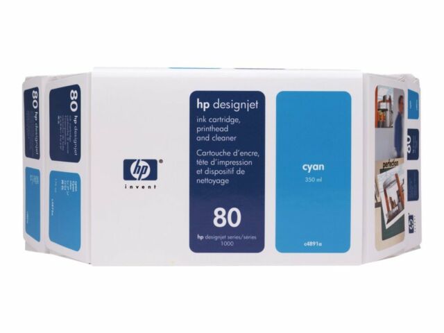 Paquete económico cian n.° 80 - Para impresoras HP DesignJet 1050C y 1055CM (C4891A)