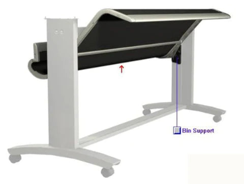 Bandeja de soportes para impresoras HP Designjet 500/800 de 24" - Reacondicionada (C7781-60007, C7782-60002)