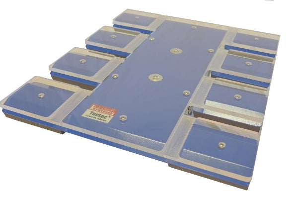 Platina EPSON DTG TucLoc 8-Up de 4&quot;x4&quot; para etiquetas y mangas cortas para SureColor F2000/F2100 - F20008UPTP