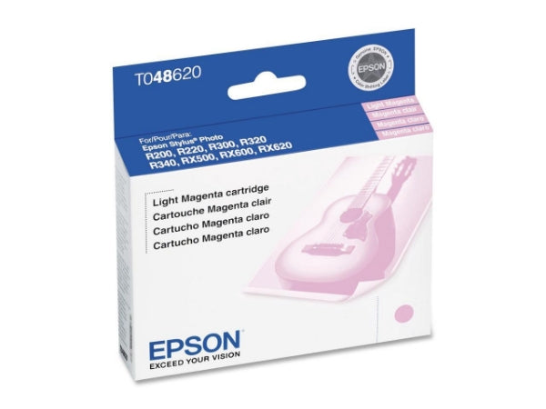 Tinta Epson Magenta Claro para Stylus Photo R200, R220, R300, R320, R340, RX500, RX600, RX620 - T048620-S