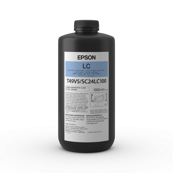 Botella de tinta cian claro Epson UltraChrome T49 de 1 l para SureColor V7000 - T49V510