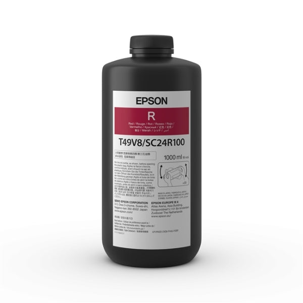 Botella de tinta roja Epson UltraChrome T49 de 1 l para SureColor V7000 - T49V810