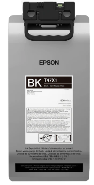Tinta negra Epson UltraChrome T47 (bolsa de 1,5 l) para SureColor F3070 - T47X12N