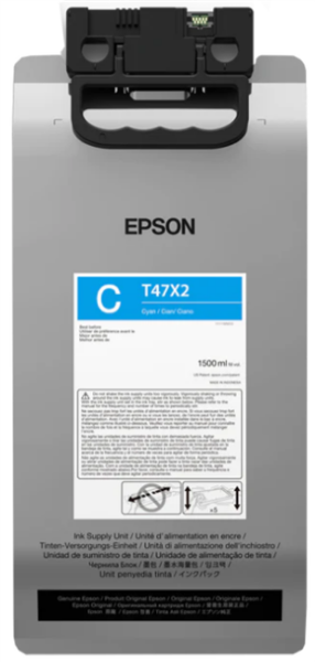 Tinta cian Epson UltraChrome T47 (bolsa de 1,5 l) para SureColor F3070 - T47X22N