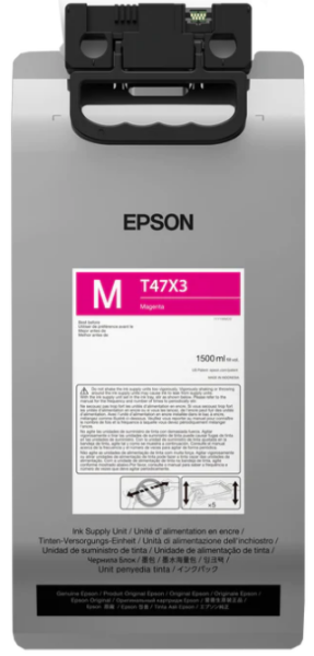 Tinta magenta Epson UltraChrome T47 (bolsa de 1,5 l) para SureColor F3070 - T47X32N