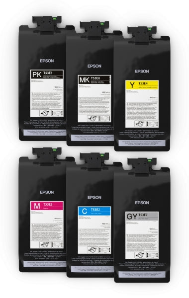 Kit de tinta de inicio Epson Serie P (1,6 l, bolsa de 6 unidades) para SureColor P8570DL - T53EM20