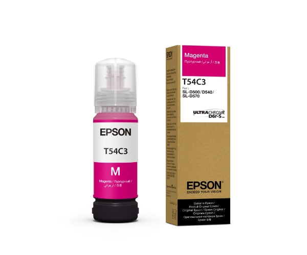 Botella de tinta Epson UltraChrome T54C Magenta de 70 ml para SureLab D570 - T54C320