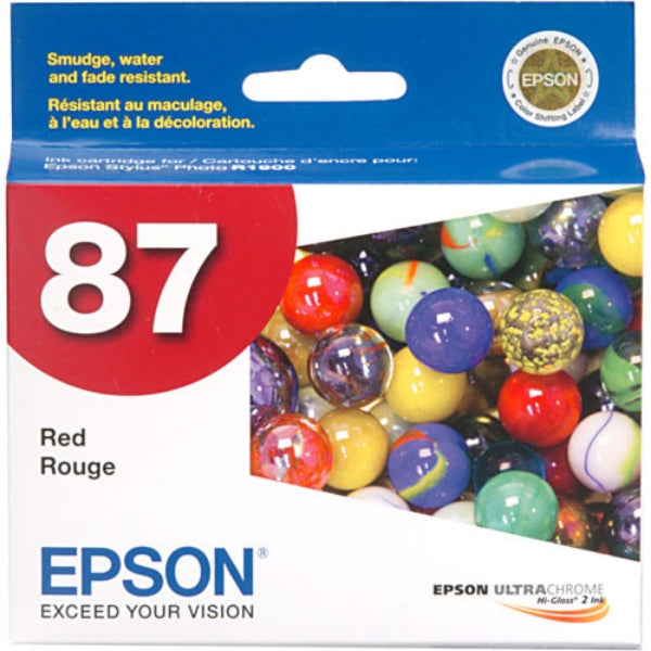 Tinta Epson 87 UltraChrome roja para Stylus Photo R1900 - T087720