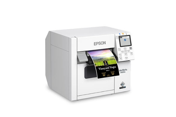 Impresora de etiquetas de inyección de tinta mate Epson ColorWorks C4000 de 4" - Nueva