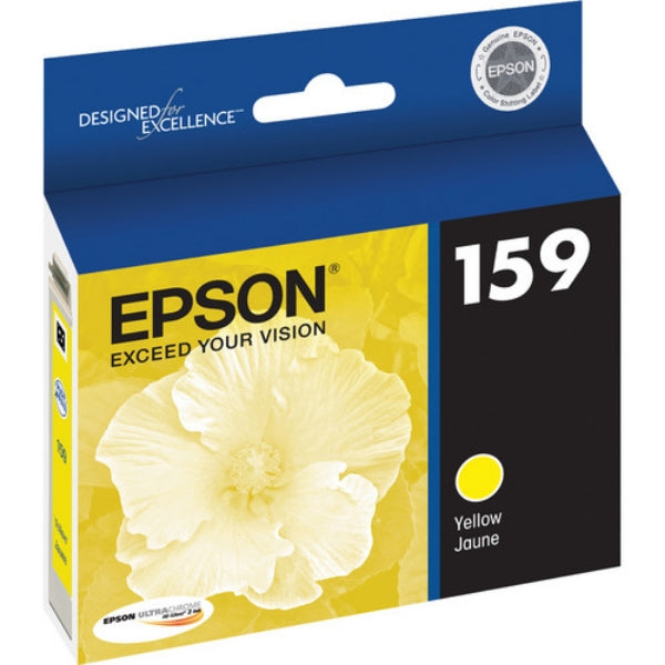 Cartucho de tinta Epson 159 UltraChrome Hi-Gloss 2 amarillo para Stylus R2000 - T159420
