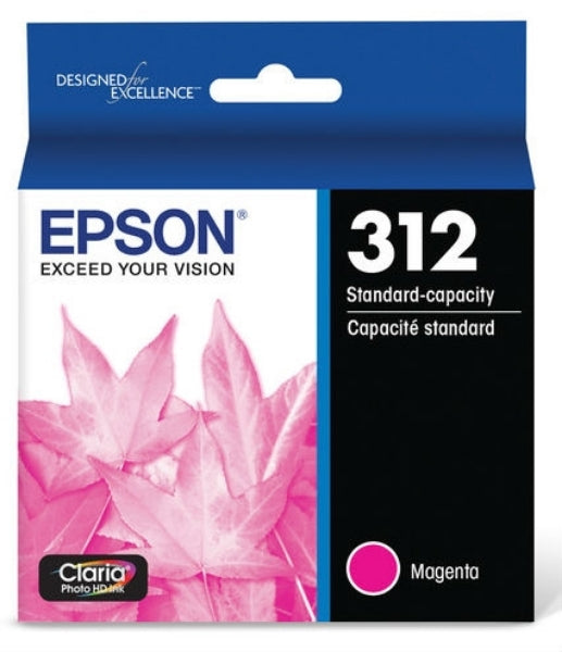 Tinta magenta Epson 312 Claria Photo HD para XP-15000, XP-8500, XP-8600 y XP-8700 - T312320S