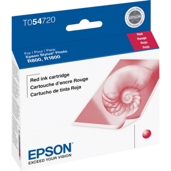 Tinta Epson T054 UltraChrome Roja para Stylus R800, R1800 - T054720