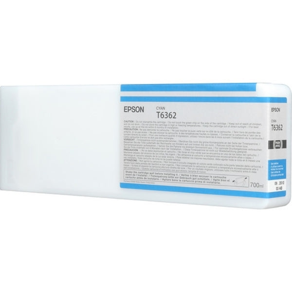 Tinta Epson UltraChrome HDR cian de 700 ml para Stylus Pro 7700, 7890, 7900, 7900CTP, 9700, 9890, 9900, WT7900 - T636200