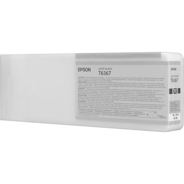 Tinta Epson UltraChrome HDR negra clara de 700 ml para Stylus Pro 7890, 7900, 9890, 9900 - T636700