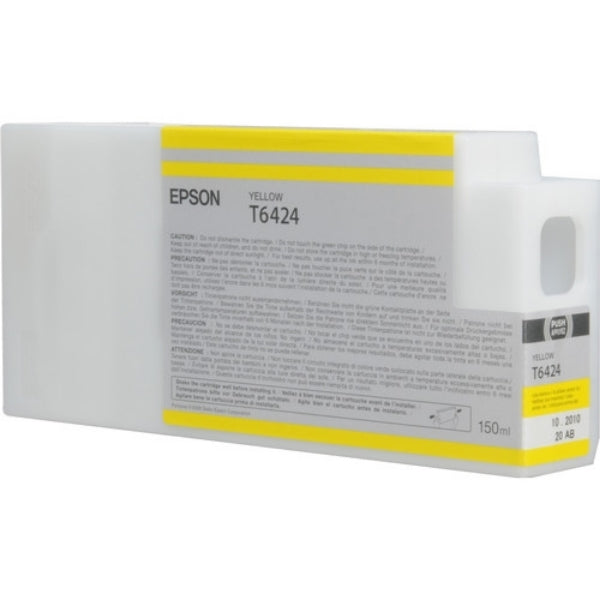 Tinta Epson UltraChrome HDR amarilla de 150 ml para Stylus Pro 7700, 7890, 7900, 7900CTP, 9700, 9890, 9900, WT7900 - T642400