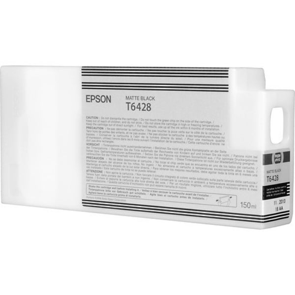 Tinta Epson UltraChrome HDR negra mate de 150 ml para Stylus Pro 7700, 7890, 7900, 9700, 9890, 9900 - T642800