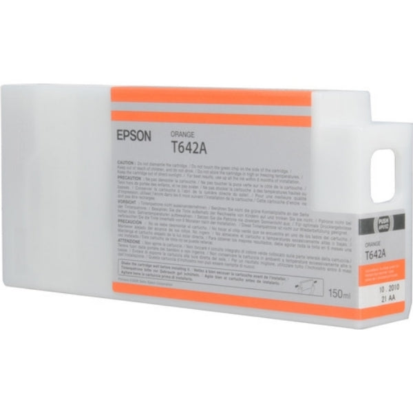 Tinta Epson UltraChrome HDR naranja de 150 ml para Stylus Pro 7900, 7900CTP, 9900, WT7900 - T642A00