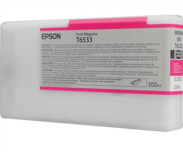 Tinta Epson UltraChrome HDR Magenta Vivo 200 ml para Stylus Pro 4900 - T653300