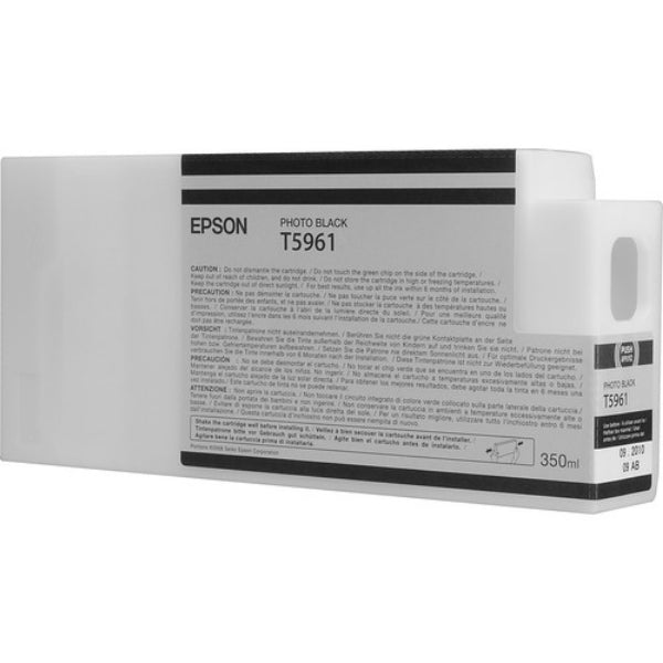 Tinta fotográfica negra Epson UltraChrome HDR de 350 ml para Stylus Pro 7700, 7890, 7900, 7900CTP, 9700, 9890, 9900, WT7900 - T596100