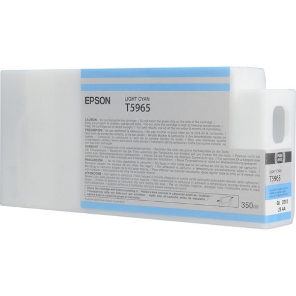 Tinta Epson UltraChrome HDR cian claro de 350 ml para Stylus Pro 7890, 7900, 7900CTP, 9890, 9900, WT7900 - T596500