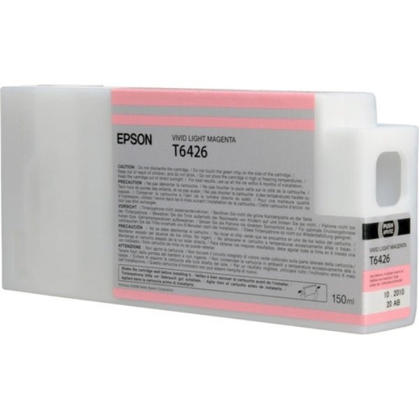 Tinta Epson UltraChrome HDR Magenta Claro Vivo 150 ml para Stylus Pro 7890, 7900, 7900CTP, 9890, 9900, WT7900 - T642600