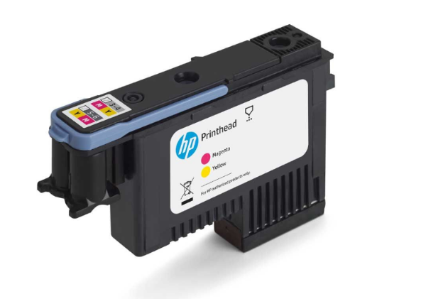 Cabezal de impresión de sublimación de tinta HP 614 magenta y amarillo para S300 y S500 - 2LL63A