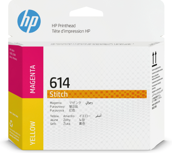 Cabezal de impresión de sublimación de tinta HP 614 magenta y amarillo para S300 y S500 - 2LL63A
