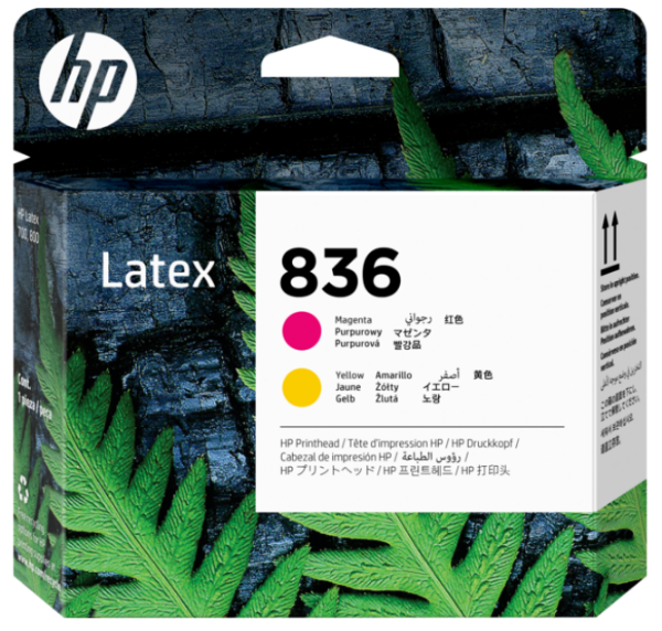 Cabezal de impresión HP 836 magenta/amarillo para Latex 630, 630W, 700, 700W, 800, 800W - 4UV96A