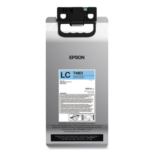Tinta Epson (T48E) UltraChrome RS cian claro de alto rendimiento de 1,5 l para SureColor R5070PE - T48E520